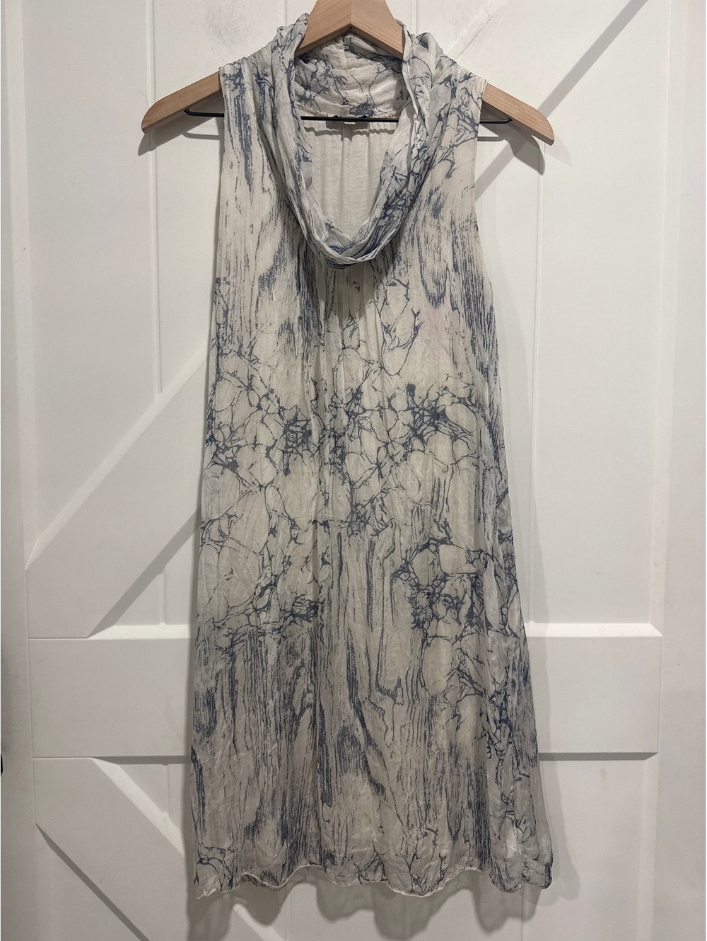 Via Signoria Women's Sleeveless 100% Silk Dress, Made in Italy, Size S